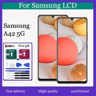 Original AMOLED For  Samsung Galaxy A42 5G LCD Display Touch Screen With Frame Replacement
