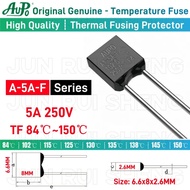 100PCS AUPO RH 5A 250V Temperature Fuse TF 84 102 115 125 130 135 138 145 150 C Degree LED Fan Motor