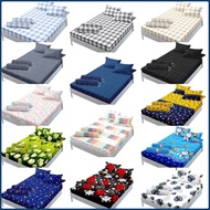 RUBBER BEDSHEET (FULLSET) size 140x200x20 / 120x200x15 / 90x200x15 aesthetic checkered motif