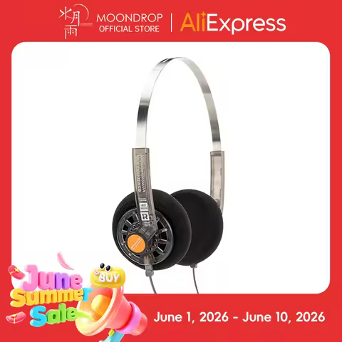 MOONDROP OLD FASHIONED On-Ear Headphone 40mm large dynamic driver 0.78-2pin 3.5mm Plug