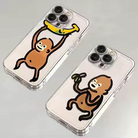 Funny Cartoon Monkey Phone Case For VIVO Y28 V30e Y75 Y03 Y36 Y100 Y17s Y76 Y22s Y16 Y50 Y21 Y20 V29