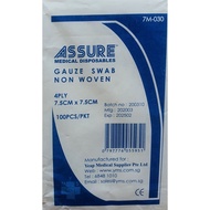 ASSURE Gauze, Non-Sterile, 7.5cm X 7.5cm, 4-Ply Non-Woven