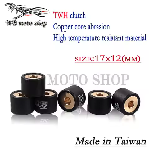 performance racing variator roller set clutch bead 17x12mm for Suzuki Scooter AG50 AD50 AG100 AN125 