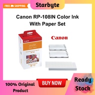 Canon Selphy RP-108 Color Ink Paper Set Compatible with Selphy CP910/CP820/CP1200/CP1300/CP1500