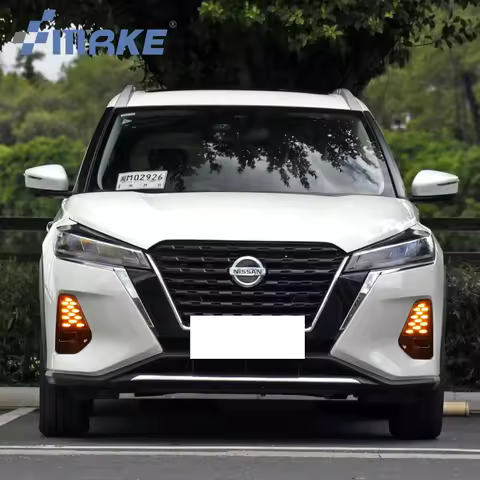 Smrke Auto Accessories Front Fog Lamp Led Drl for Nissan Kicks 2021 2022 Daytime Running Light Dayli