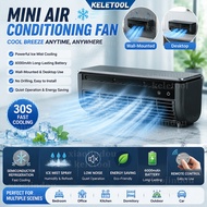 EDON E868 Leafless Kitchen Air Cooling Fan Wall Mounted Easy Install Low Power Ice Mist Refrigeratio