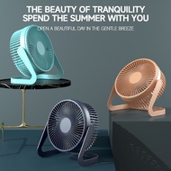 Adjustable Mini Fan Small Cooling Desk Home Office Battery USB Rechargeable Portable Folding Table F
