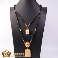 Amulet Necklace Thailand Amulet Chain Coconut Shell Amulet Chain Double Hanging Three Hanging Single