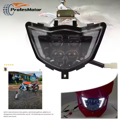 Motorcycle LED Headlight Fairing for Yamaha WR250F WR450F YZ250F YZ450F 250F 450F MX Enduro DirtBike