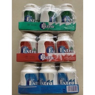 Lot of 6 jars of sugar-free extra gum candy 56g (3 flavors)