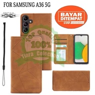 Samsung A17 A56 5G A36 5G Leather Flip Case Wallet Standing Cover Soft Flip Magnet