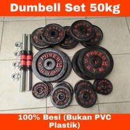 Dumbell Set 50kg Barbell 100% Genuine Iron