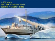 HobbyBoss 小號手 1/200 美國 PHM-2~6綜合型 飛馬座級 水翼艇 導彈飛彈快艇 組裝模型 82006