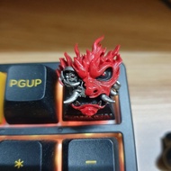 Cyberpunk Samurai Artisan Keycap - Handmade Keycap for mechanical keyboard