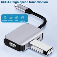 USB-C Multifunction to 4K HDMI Adapter 3-in-1 Type-C to HDMI+USB3.0+PD Adapter