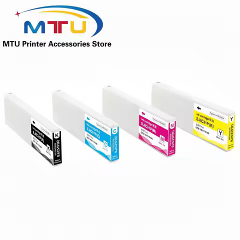 SJIC31P Ink Cartridges for Epson TM-C7500 C7510G C7520 SJIC31P-K SJIC31P-C SJIC31P-M SJIC31P-Y 300ML