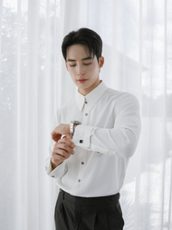 DANDY COSMO | Onyx Cufflink Shirt