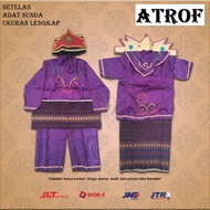 Setelan Couple Baju Adat SUNDA Anak Usia TK SD SMP - Satu Set Cewek + Satu Set Cowok Baju Adat SUNDA
