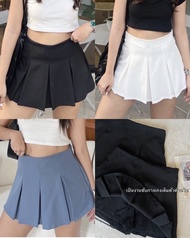 Lady pants กระโปรงกางเกงเทนนิส มีซับในทั้งตัว ผ้าเปเป้