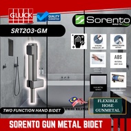 SORENTO GUN METAL BIDET (GREY SERIES) HAND BIDET ANGLE VALVE | FLEXIBLE HOSE GUNMETAL