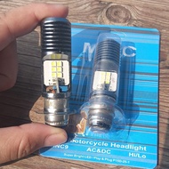 LAMPU DEPAN MMC MOTOR UNIVERSAL LAMPU LED SILVER HQ 3 SUPER TERANG