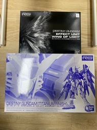 全新日版未砌 RG Destiny Gundam (Titanium Finish) 連光之翼特效件 魂限 命運高達 金屬特殊塗層 不合完美主義者