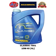 ORIGINAL 100% MANNOL 10W-40 CLASSIC 7501 (4L) API SN/CH-4 ACEA A3/B4