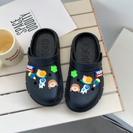 Inaso Sendal Wanita Slop Karet Jelly Cewek Sandal Rumah Korea Kekinian Baim Kodok Anti Slip HSN117