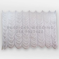 Kain Backdrop Ombak Pelamin Wedding Backdrop Curtain Kain Meja Makan Beradap Langsir Tirai