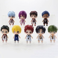 9ชิ้นเซ็ต10เซนติเมตรพีวีซี Kuroko ไม่มีตะกร้า Kuroko Tetsuya Kagami Taiga Midorima Shintaro Kise Ryota Aomine Daiki รุ่น Q ของเล่นตุ๊กตา