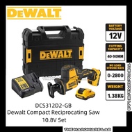 {The Hardware Lab} Dewalt Compact Reciprocating Saw 10.8V Set DCS312D2-GB