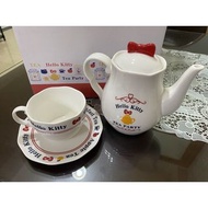 Hello Kitty 英國下午茶杯組整套 玻璃製下午茶杯 午茶時間 Sanrio三麗鷗 全新品 售價880