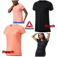 Reebok Smartvent Tee Woman Original Women's Sports T-Shirt Tops for Girls Running Gym Fitness