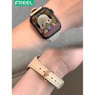 Slim Leather Strap for Smart Watch Redmi Watch 5 4 Xiaomi Band 9pro 8 pro Slim Thin Genuine watch ba