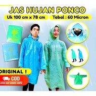 Plastic Raincoat Poncho Sleeve 1 head Raincoat Poncho Long Sleeve Thick Disposable Plastic Adult Rai