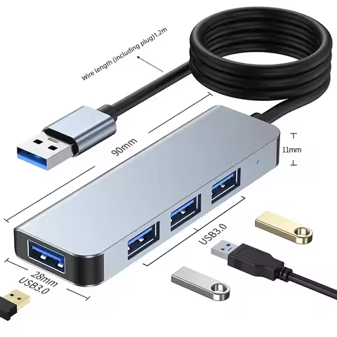 8-in-1 USB +Type C HUB Docking Station with 3.5mm Audio Jack Adapter Micro TF/SD Card Reader Laptop 