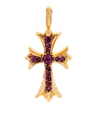 徵收 Chrome Hearts 22k 紅鑽 Cross Pendant