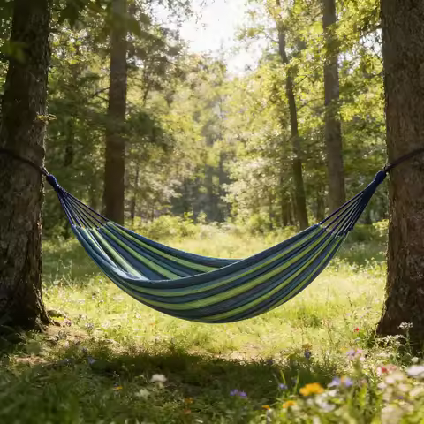 Garden Hammock Leisure Basket Hanging Chair Gardening Mesh Biwak Backyard Accessories Outdoor Hammoc