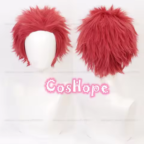 Akaza Cosplay Wig Strawberry Red Wig Cosplay Anime Cosplay Wigs Heat Resistant Synthetic Wigs