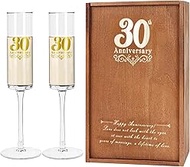30th Wedding Anniversary for Couple, 30th Anniversary Champange Glasses for Parents, 30th Wedding An