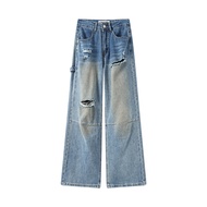 Quần Jeans Denim Ống Rộng CIVICERA Thiết Kế Thời Trang Cho Nữ Mùa Xuân Hè Quần Ống Rộng Ôm Dáng Cạp 