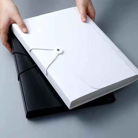 A4 File Paper Folder Large Capacity Waterproof File Organizer Certificates Music Test Paper Desktop