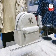 MLB NY กระเป๋าเป้สะพายหลังแฟชั่นย้อนยุคแนวยุโรปสำหรับทั้งหญิงและชายแบบกระเป๋าเป้สะพายหลังขนาดเล็กทำจ