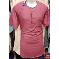 Baju kurta Lelaki teluk belanga lengan pendek dewasa