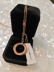 Emporio Armani 玫瑰金項鍊