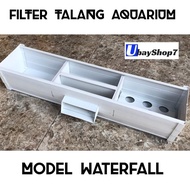 Aquarium Gutter FILTER 50cm Regular MODEL DOUBLE / DOUBLE / WATERFALL / DOUBLE BOX (Code 987)