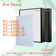 FZ-Y28FE For Sharp Air Purifier FU-Y28E FU-A28 FU-A28E FU-A28E-B FU-A28E-P FU-A28E-W Replacement 2 I