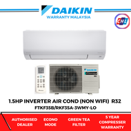 DAIKIN R32 1.5HP INVERTER AIRCOND (NON WIFI ) FTKF35B/RKF35A-3WMY-LO