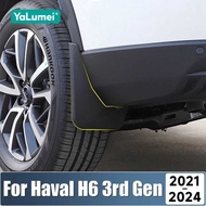 For Haval H6 3rd Gen 2021 2022 2023 2024 GT DHT-PHEV ABS Car Mud Flaps Mudgrds Splash Grds Fender Pr