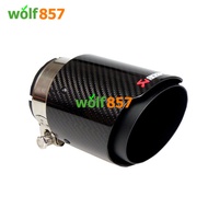 Akrapovic Real Carbon Fiber Exhaust Pipe with Black Stainless Steel Muffler Tips for Mustang Focus S